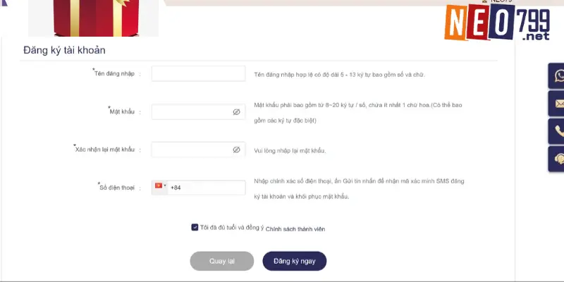 Hướng dẫn thao tác cơ bản để tạo tài khoản mới 